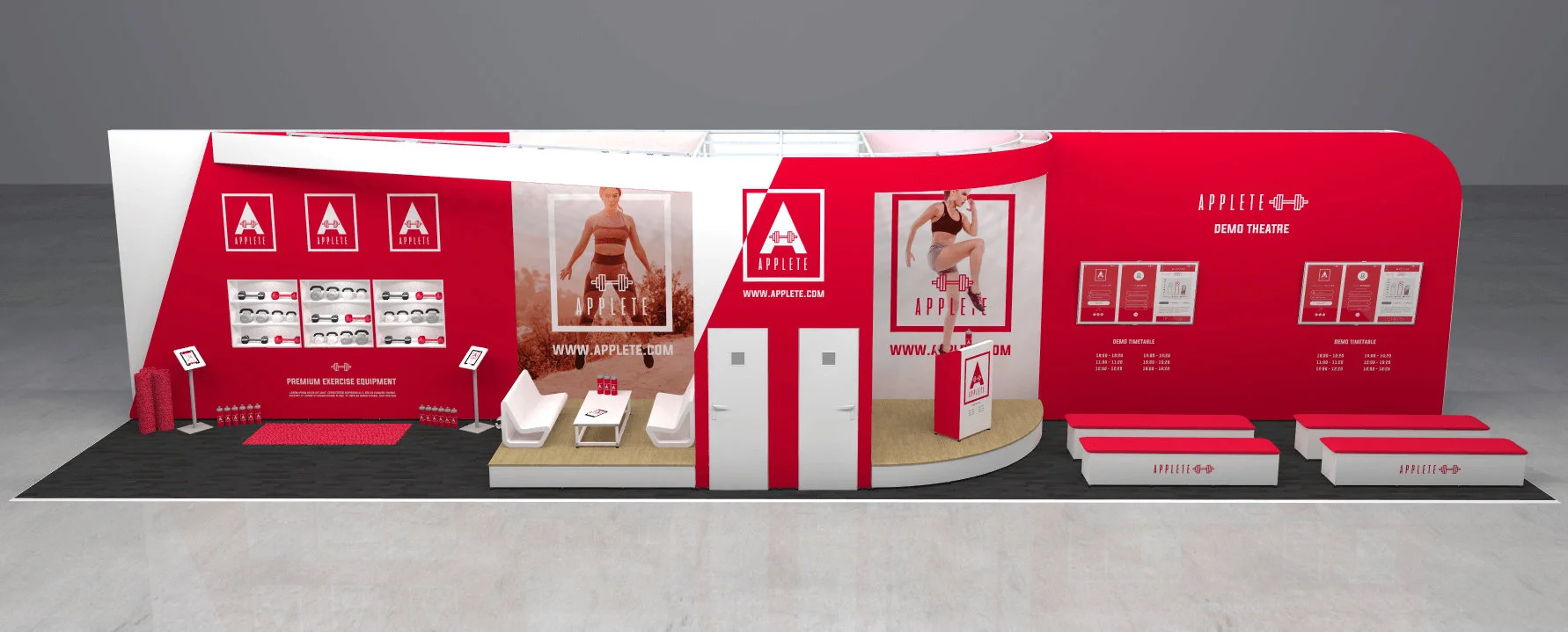 Modular Exhibition Stands Graphics Render
