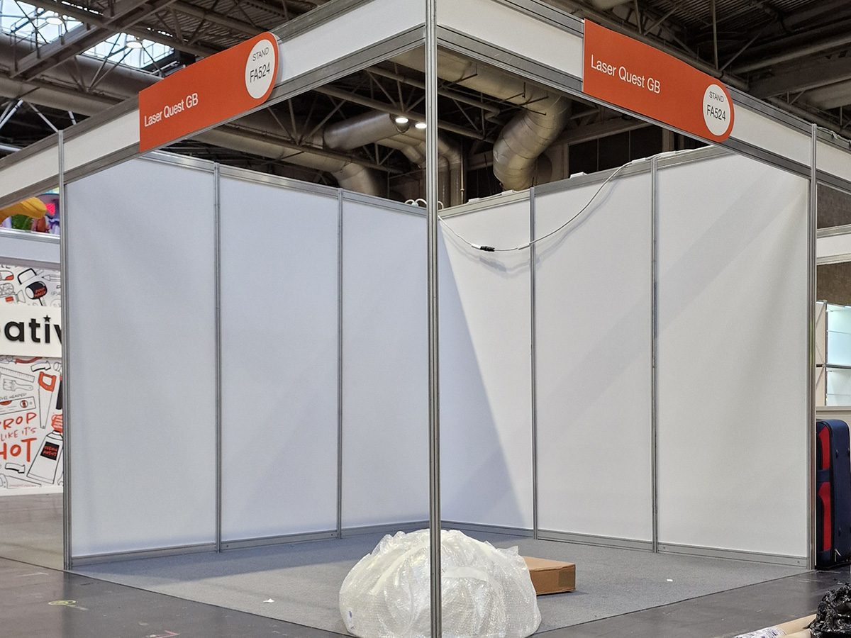 Laser Quest Shell Scheme Graphics Before