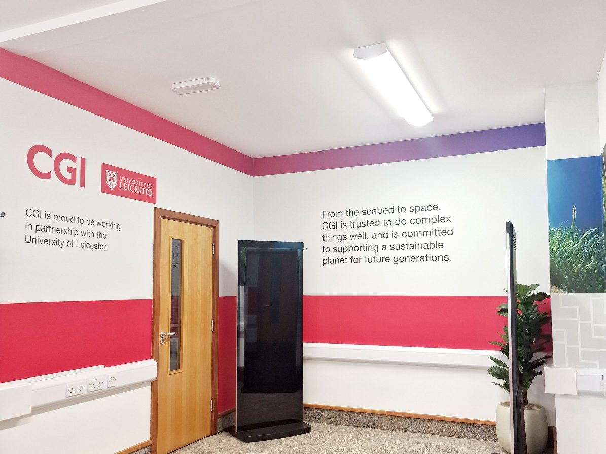 Office Branding - Custom Printed Wallpaper - CGI X UNI OF LEICESTER (1)
